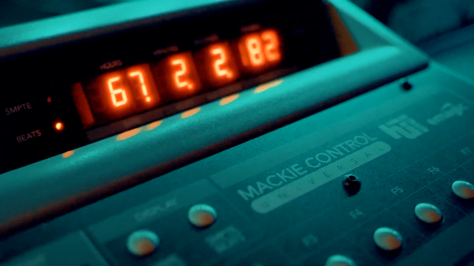 a mackie control board